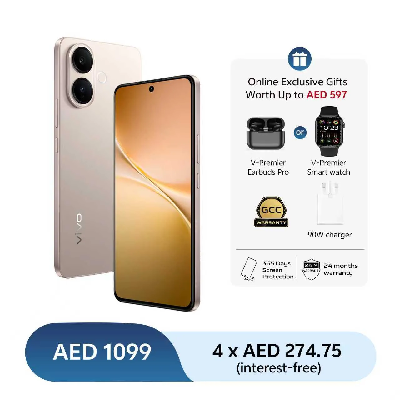 vivo V70 lite 8GB+128GB Gold_1