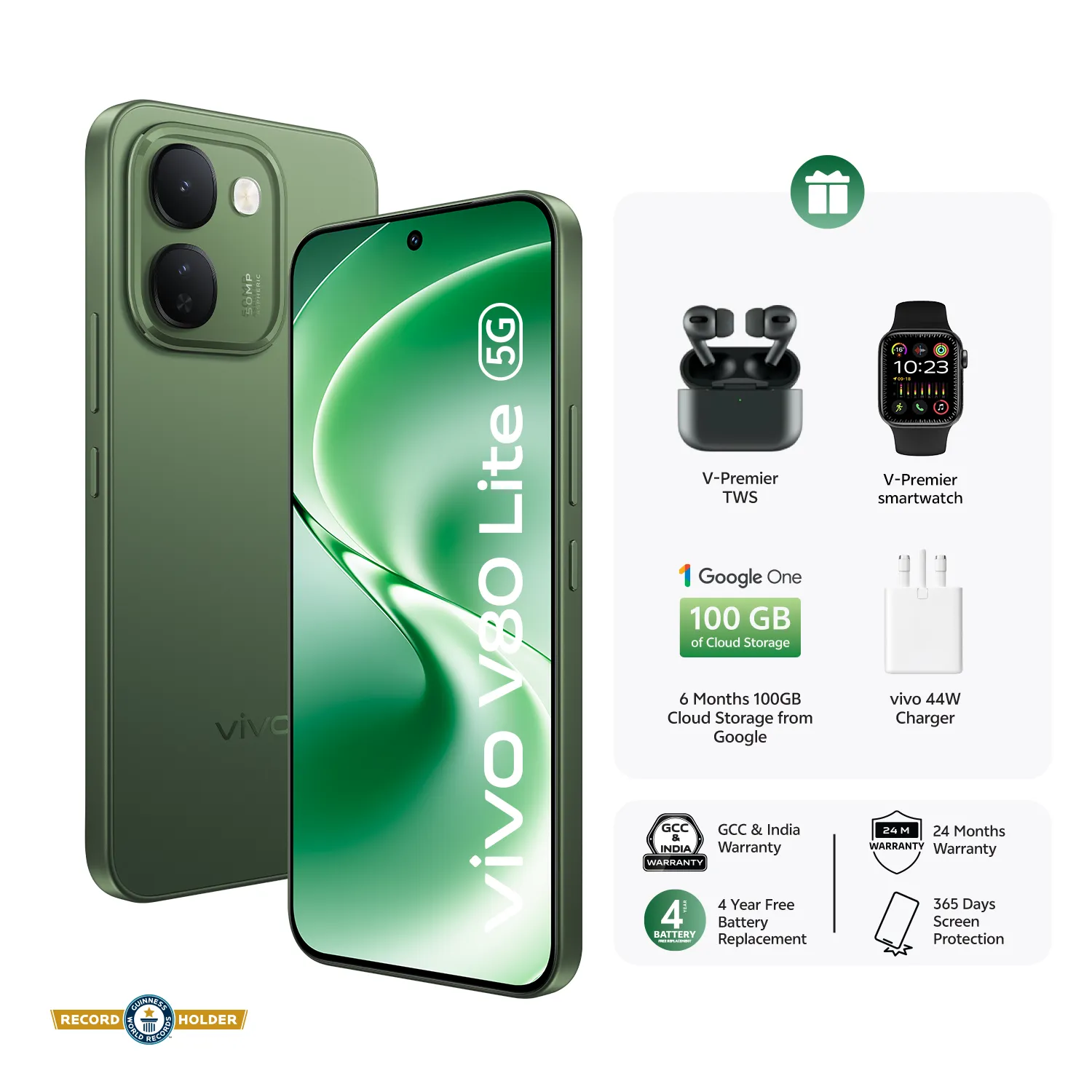 vivo V80 lite 8GB+128GB Green_1