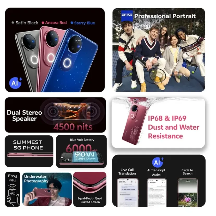 vivo V50 5G Ancora Red 12GB+256GB_2