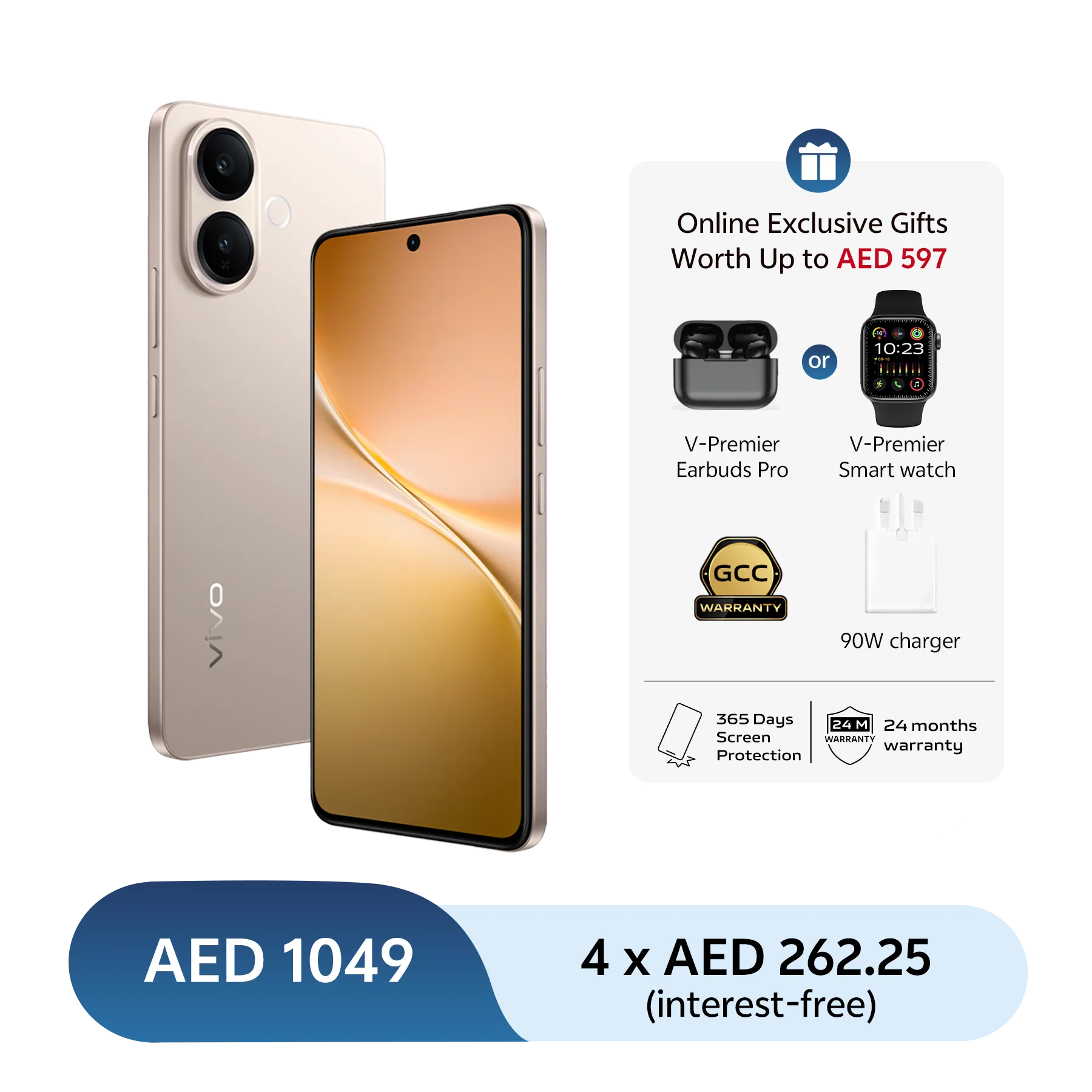 vivo V70 lite 8GB+128GB Gold_1