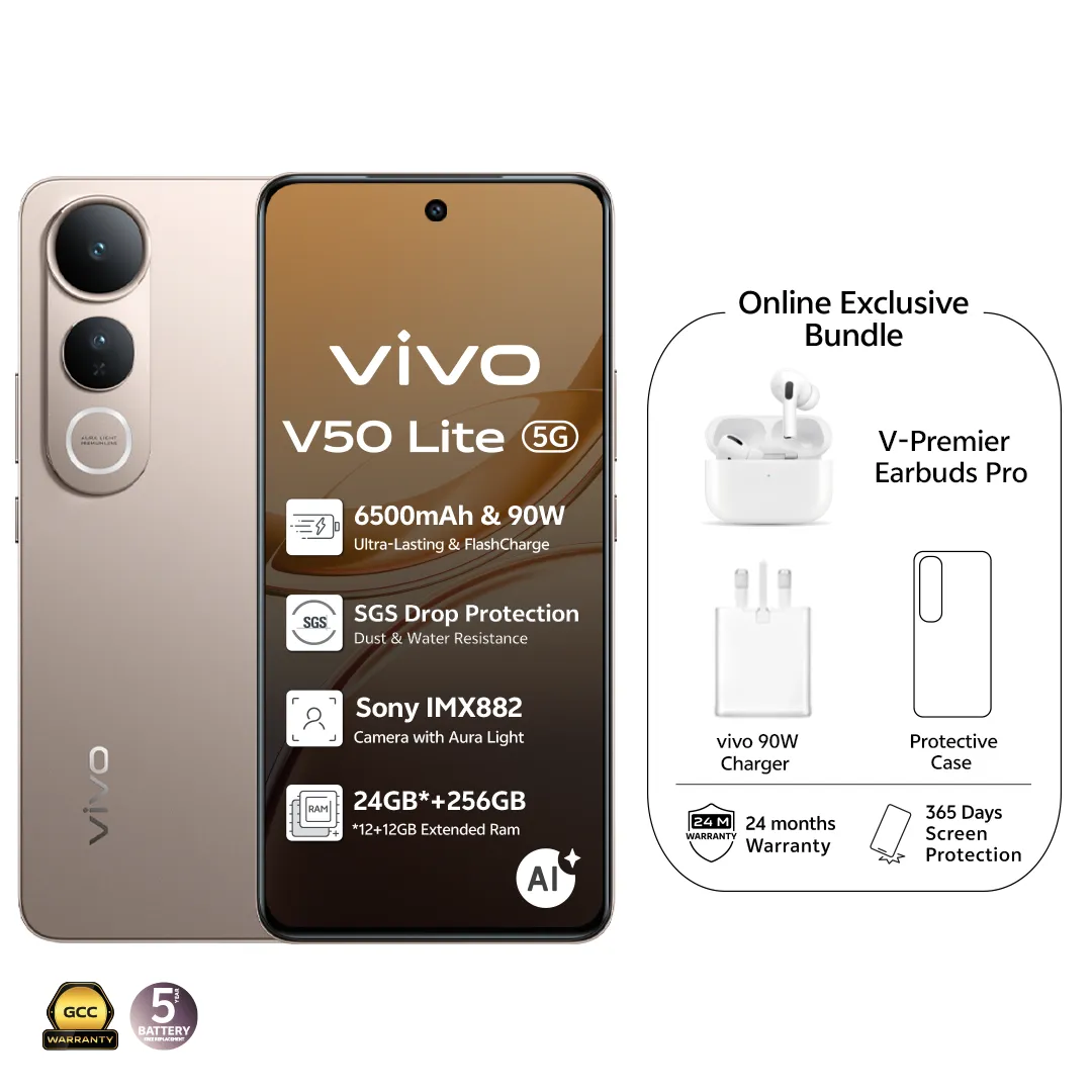 vivo V50 lite Titanium Gold 12GB+256GB_2