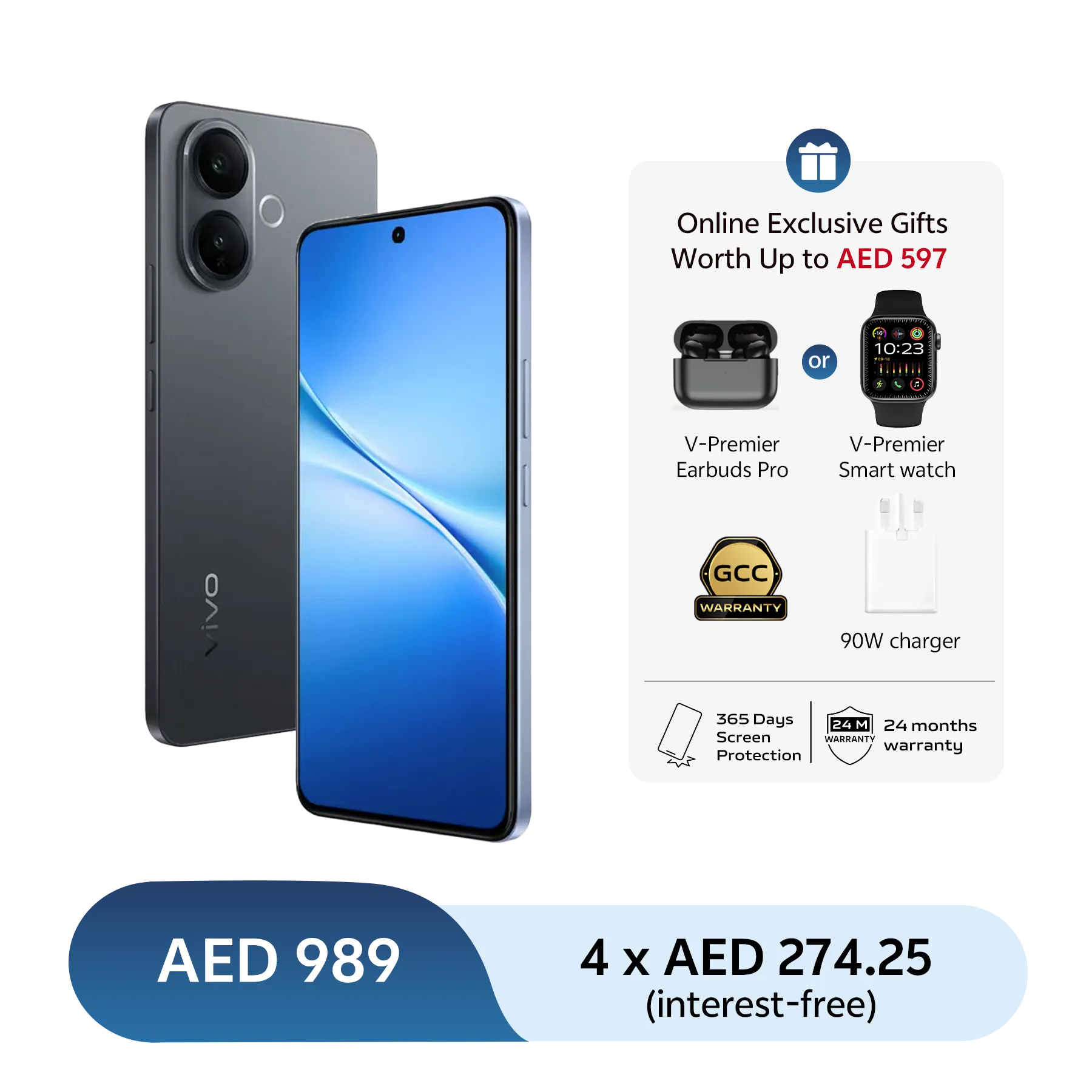 vivo V70 lite 8GB+128GB Black_1