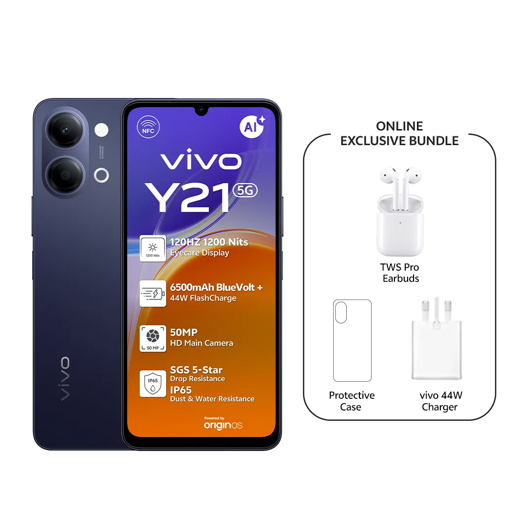vivo Y21 5G 4GB+128GB Black_1